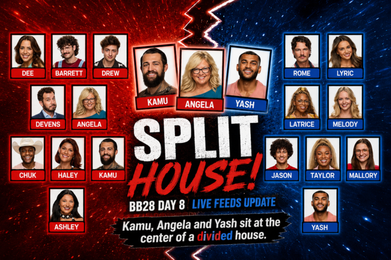 Big Brother 28 Day 8 Live Feeds Update: Yash Scrambles, Angela Spirals and Kamu Accidentally Creates a Split House