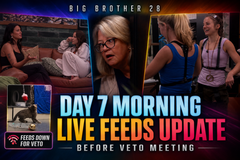 Big Brother 28 Day 7 Morning Live Feeds Update: Ashley Braces for the Block as New Alliances Form Before the First Veto Meeting