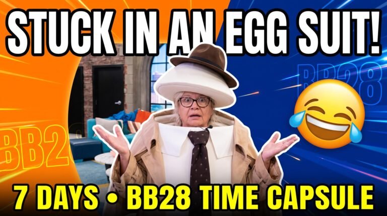 Big Brother 28 BB Time Capsule: Angela Wins But Loses Competition, Stuck In Egg Suit For 7 Days