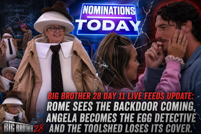 Big Brother 28 Day 11 Live Feeds Update: Rome Sees the Backdoor Coming, Angela Becomes the Egg Detective and The Toolshed Loses Its Cover